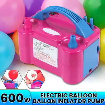 

Double Air Hole Pump Portable Inflatable Pump Electric Balloon Pump Inflator Balloon Air Blower 220V 110V