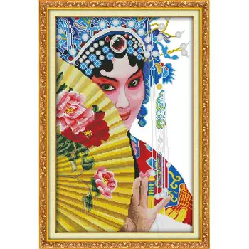 

The Drunken Beauty Chinese Embroidery Kits Cross Stitch Counting Patterns Print Diy Dmc 14ct 11ct Needlework Sets Beijing Opera
