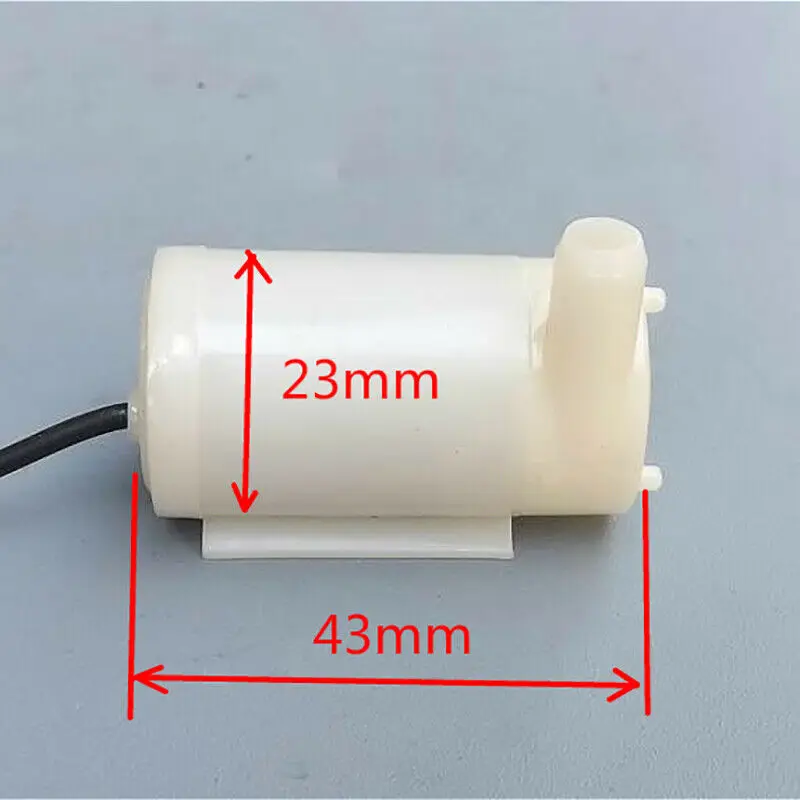 DC 3V-6V Micro Mute Submersible Pump Mini Aquarium Water Pump Flow 1.2-1.6L/Min DIY Fish Tank Fountain Pond Aquarium