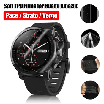 

Smart Watch Protective Guard TPU Hydrogel Film Full Screen Cover Protector Film for Xiaomi Huami Amazfit Pace Stratos Verge Lite