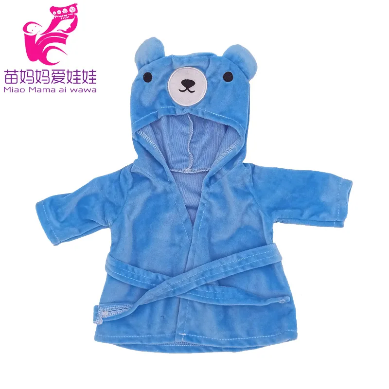 16" Nenuco Doll Hooded Fur Bathrobe Ropa Y Su Hermanita 40 Cm Reborn Baby Doll Toy Clothes