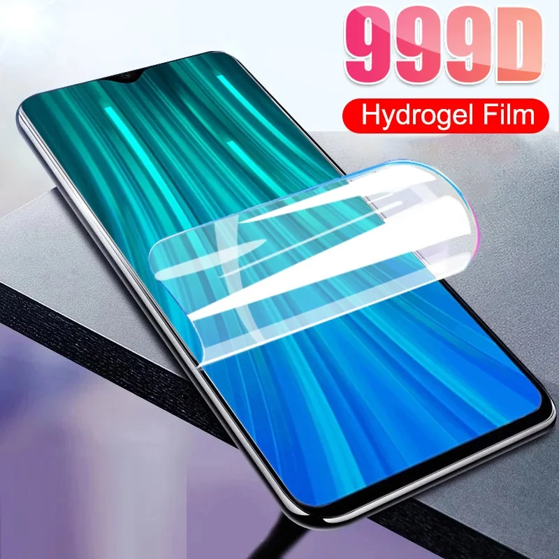 Защитная пленка для Xiaomi Redmi 7 7A 8 8A Гидрогелевая экрана Note 9 Pro Max 8T 9S не стекло полное