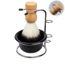 Прочная нержавеющая сталь, Мужская миска-чашка для бритья, щетка для мыла, подставка для посуды, держатель, портативная бритва для бритья, для чистки бороды, набор бритв
