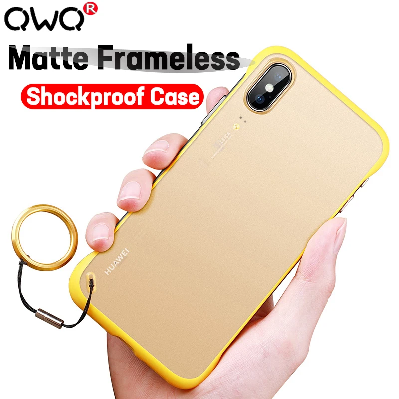 

Frameless Matte Case For Huawei P30 Pro P20 Lite Screen Protector Shockproof Case For Huawei Mate 20 Lite P30 Pro Back Cover