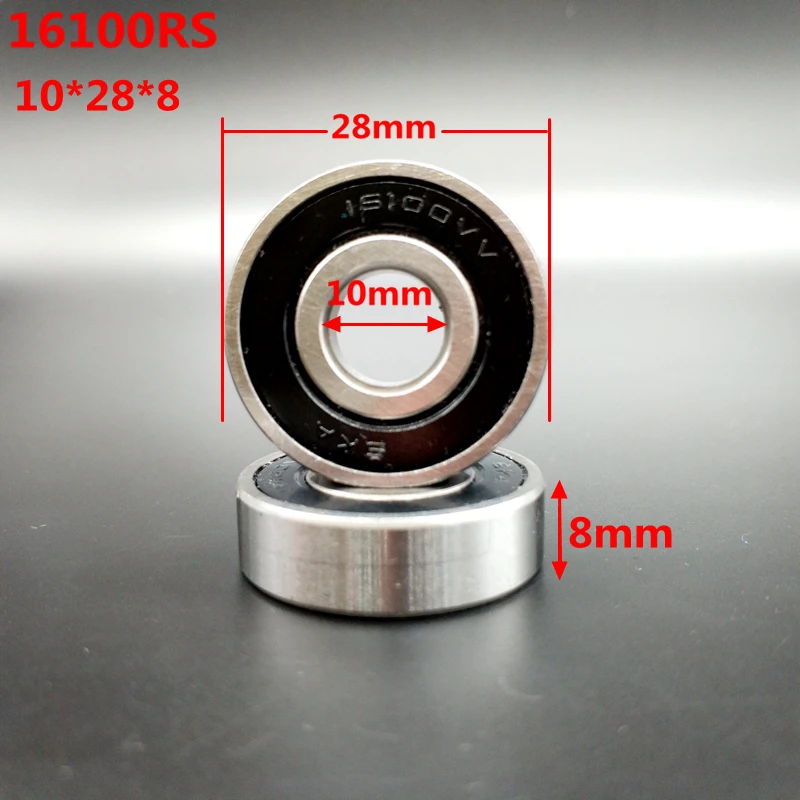 Bearing 16100RS 10x28x8 mm 10 pcs/lot