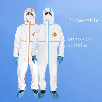

Protection Suit Disposable Hospital Ward Siamese Isolation Clothes Protective Clothing Breathab Anti-Viruses Safety 2020 New C#5