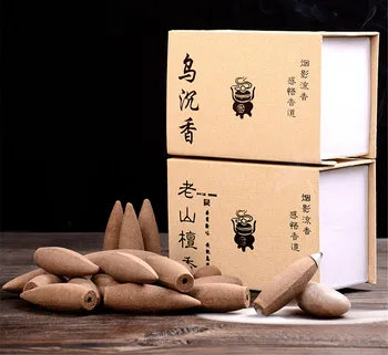 

Natural Backflow Incense Cone 30 Minutes Large Hollow Incense Handmade Home Fragrance Sandalwood Oversize Bullet Incense Cones