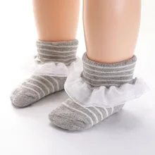 Милые детские носки для девочек и мальчиков, мягкие хлопковые носки до колена для малышей, Нескользящие длинные носки-тапочки для новорожденных, осенне-зимние носки для малышей