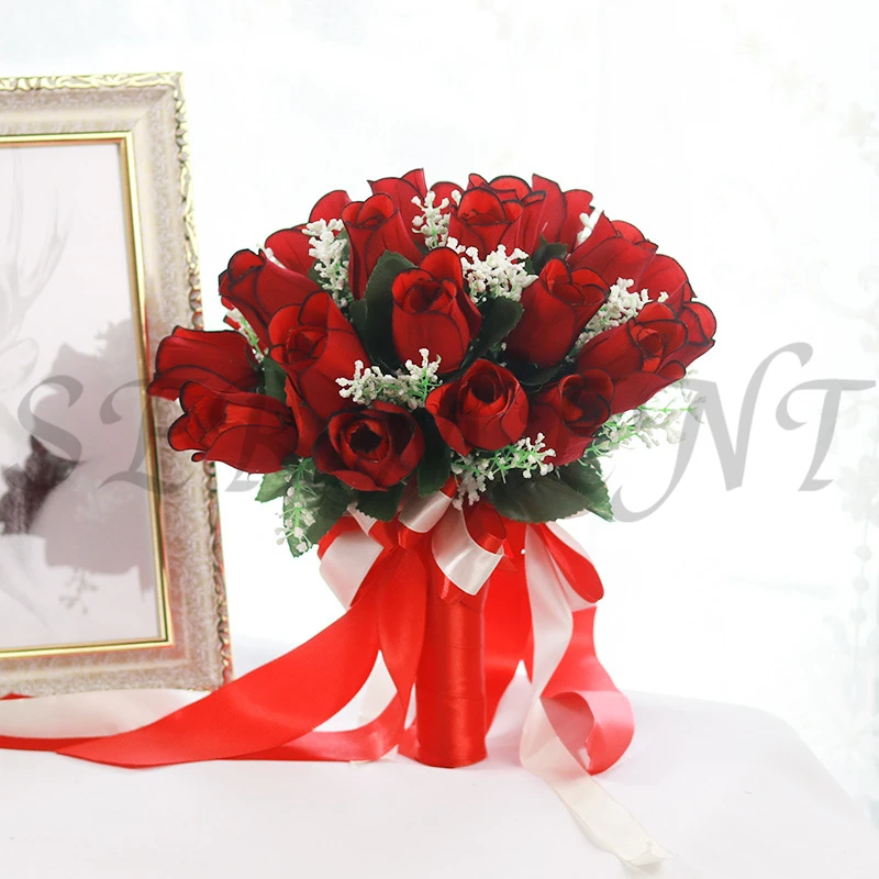 Rose Ramos De Novia Artificiales Hemp Rope Handle 30 Cm 30 Cm Rose Bouquet Free Shipping Wedding Accessories Red Rose Bouquet Rose Ramos De Novia Artificiales Hemp Rope Handle 30 Cm 30 Cm Rose Bouquet Free Shipping Wedding Accessories Red Rose Bouquet