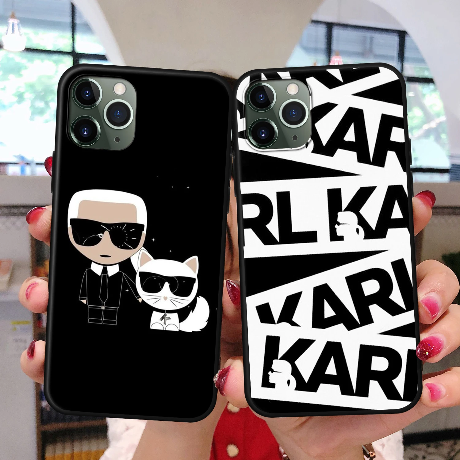Fashion Brand designer KARLs Coque Phone case for iPhone 11 Pro Max XS XR 6 S 6S 7 8 Plus SE 2020 12 Case Soft TPU Cover Shell Fashion Brand designer KARLs Coque Phone case for iPhone 11 Pro Max XS XR 6 S 6S 7 8 Plus SE 2020 12 Case Soft TPU Cover Shell