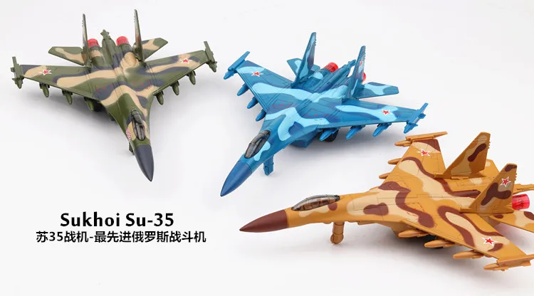 Литье под давлением 1:32 Sukhoi Su-35 игрушка-планер самолеты оттяните назад модель самолета светится в темноте детские игрушки мальчики Томас и Друзья# ZW