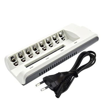 

Portable Travel 2.4V Universal 8 Slots Battery Charger Fast Charging Safe Battery Charger Overcurrent Protection