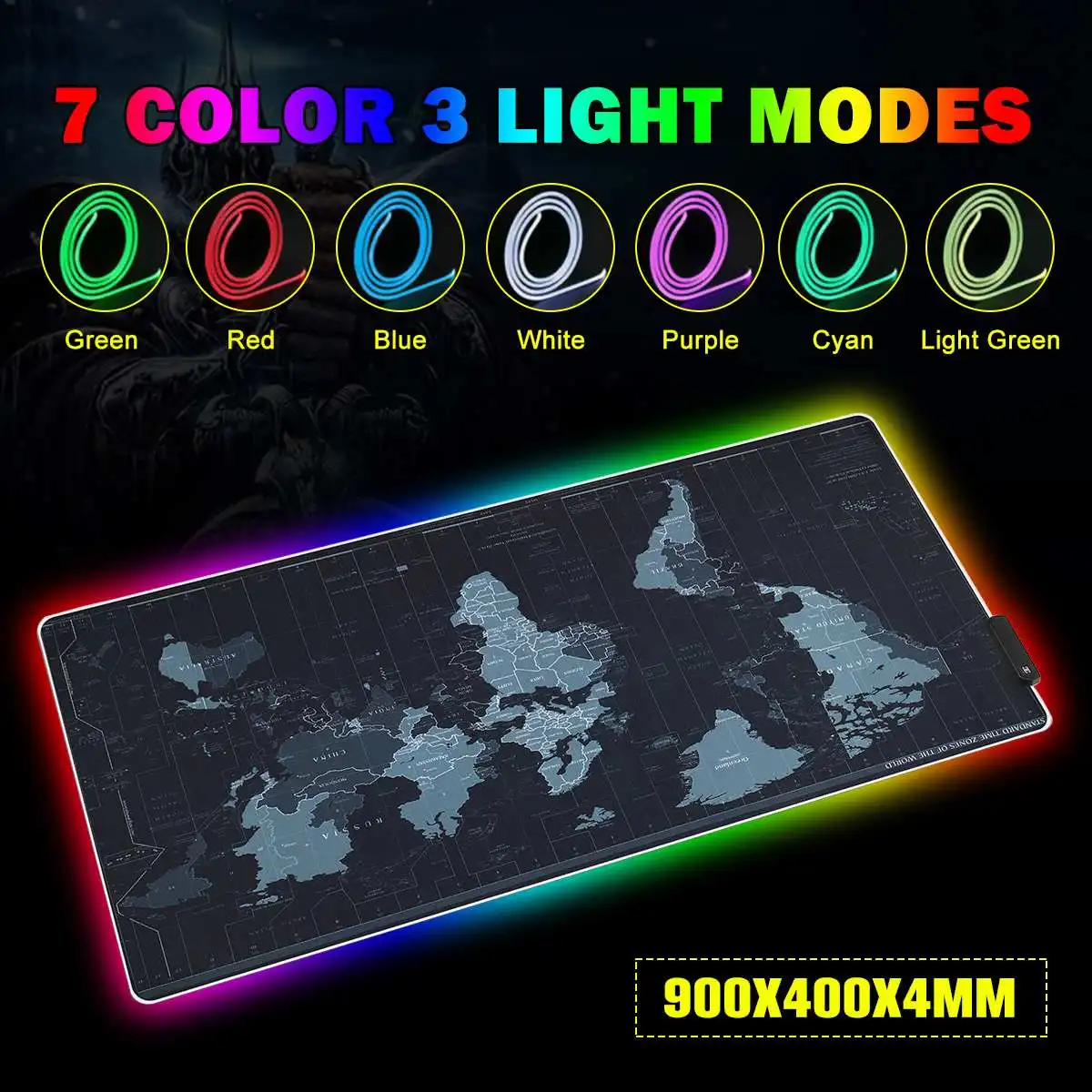 LED Gaming Mouse Pad RGB Gamer Large Mousepad LED Lighting USB Keyboard