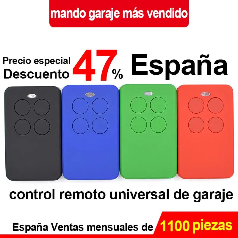 

Universal remote garage For Clemsa Mastercode MV1 Universal Garage Control Command 433MHz 868 MHz gate remote control