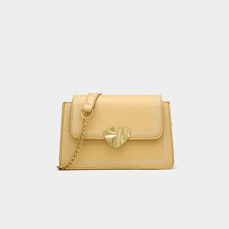 

Brand Designer Wholesale Price Purses Big Chain Strap Leather Bags Embroidery PU Satchels Crossbody Messenger Bag Handbag