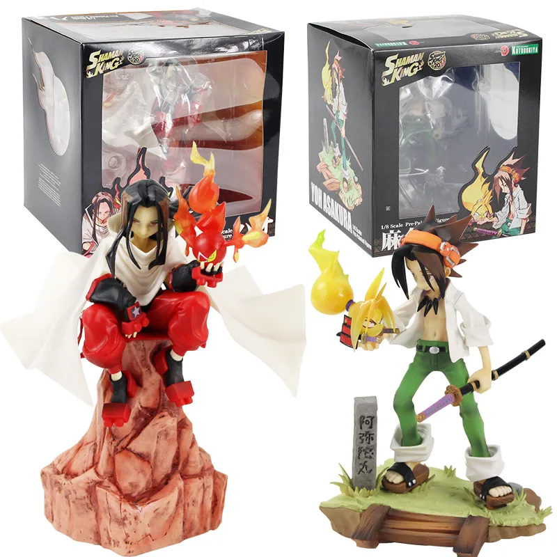 17-24 см ARTFX J аниме шаман король Йо Асакура и Хао 1/8 Масштаб ПВХ фигурка Коллекционная модель куклы игрушки подарок