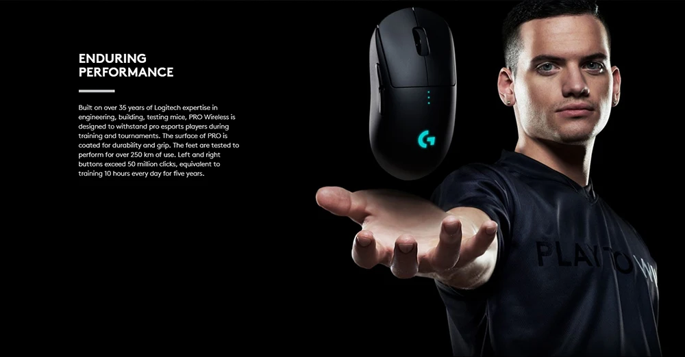 Беспроводная оптическая игровая мышь logitech G PRO RF 16000 dpi GPRO Led 8 кнопок для ПК, геймеров, игр