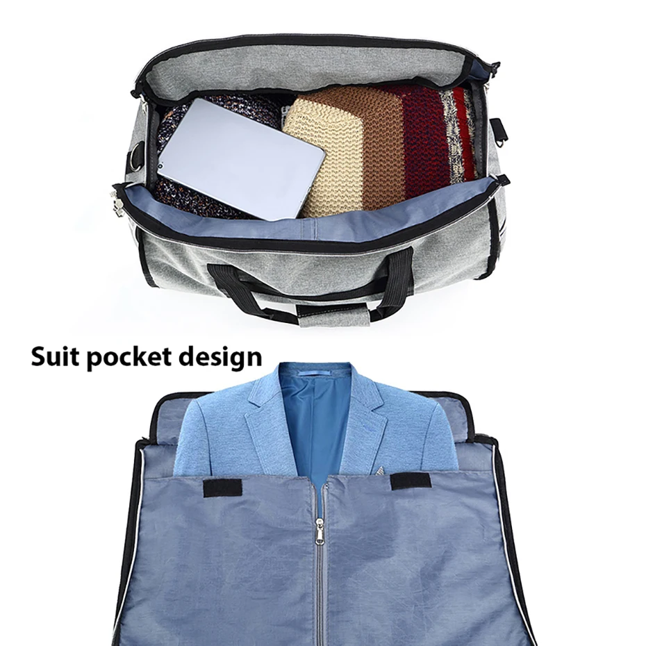 50L Multi-function layered Gym bag for Man Women Shoes compartment Carry Handbag Shoulder Bags Travel Backpack8