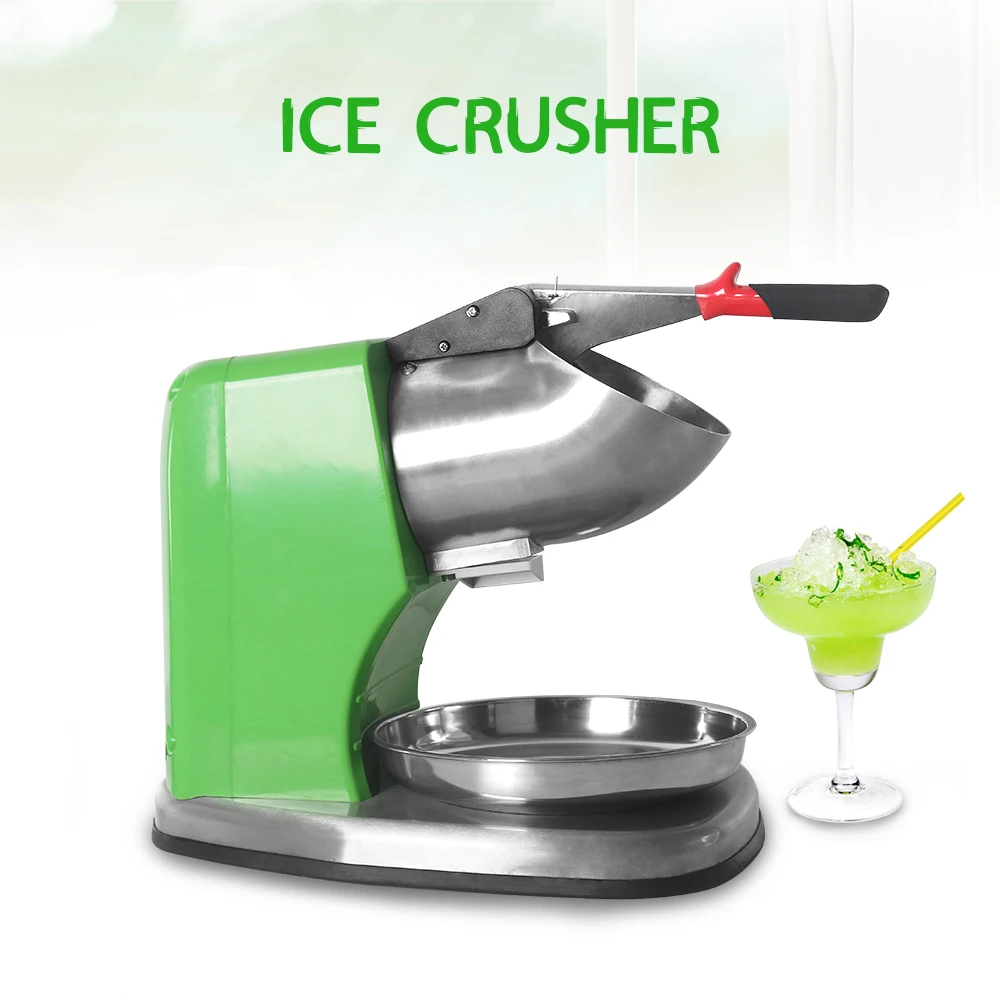 ITOP Semi-automatic Electric Ice Crusher Shaver Smoothie Cocktail Maker Stainless Steel Ice Block Breaking Machine CE