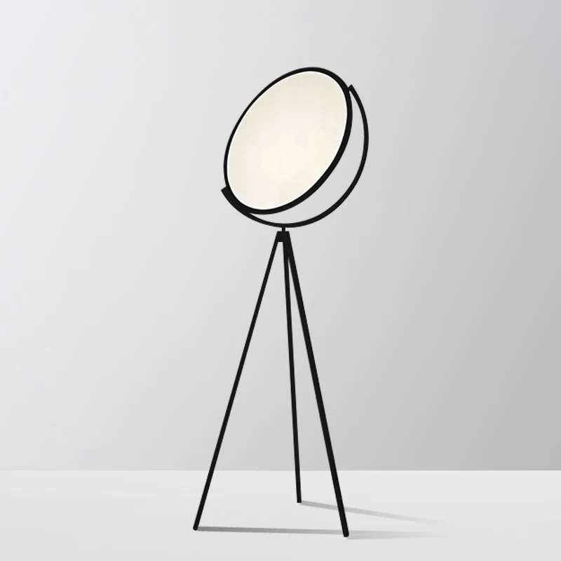 

Post-modern minimalist Black LED floor lamp Acrylic bedroom hotel vertical luminaires Iron study living room standing lighting