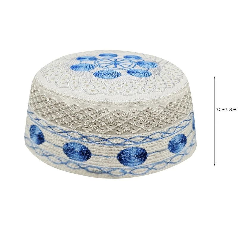 Men Tapis De Priere Islam Blue Musulmane Papaqlar Kappa Hats Islamic Caps Baseball Muslim Prayer Caps Hombre Gorro Arabe