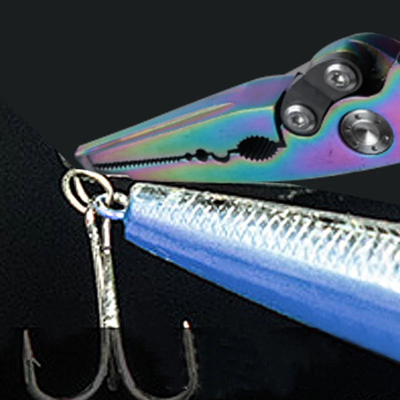 Fishing Pliers Scissors Line Cutter Braid Cutter Hook Remover Crimper Aluminum Fishing Tools With Lanyard And Pouch