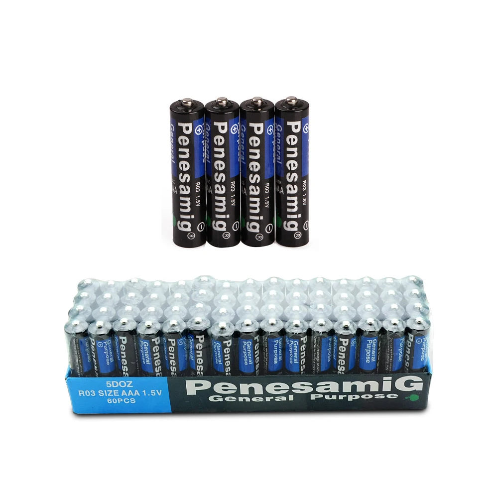 1,5VPiles sèches en carbone AAA 100mAh
