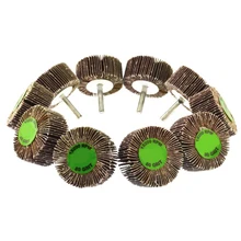 10 шт. лоскут колеса диск вал установлен абразивные шлифовальные сверла 80 Грит вложения