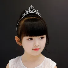 Стиль детский головной убор и заколка для волос детская корона принцессы ободок для невесты для девочек в форме сердца повязка для волос