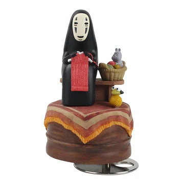 

Spirited Away Music Box No Face Man Knitting Figures Mamori Kami Miyazaki Hayao Anime Model Toys