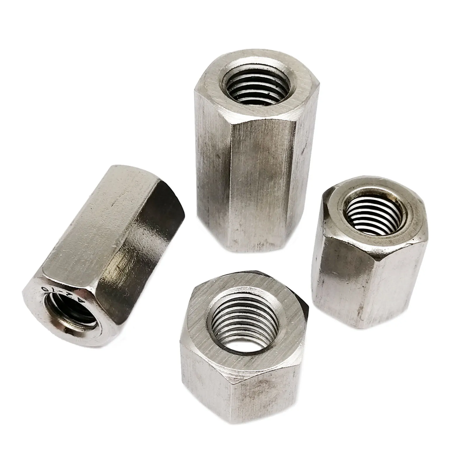 304 Stainless Steel Long Hex Coupling Nut DIN6334 Standoff Spacer Pillar M5-M16 
