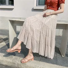Vacation Beach Skirt Female 2020 Summer Elastic Waist Chiffon Floral Big Swing Chiffon A-line Skirt Skirts Jfmhrx Woman Skirts Vacation Beach Skirt Female 2020 Summer Elastic Waist Chiffon Floral Big Swing Chiffon A-line Skirt Skirts Jfmhrx Woman Skirts