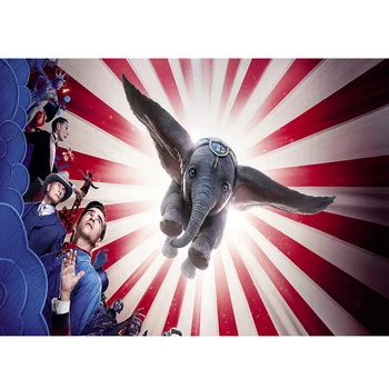 

Photography Backdrops Dumbo Elephant Circus Tent Happy Birthday Child Baby shower Photo Studio Background Photocall studio prop