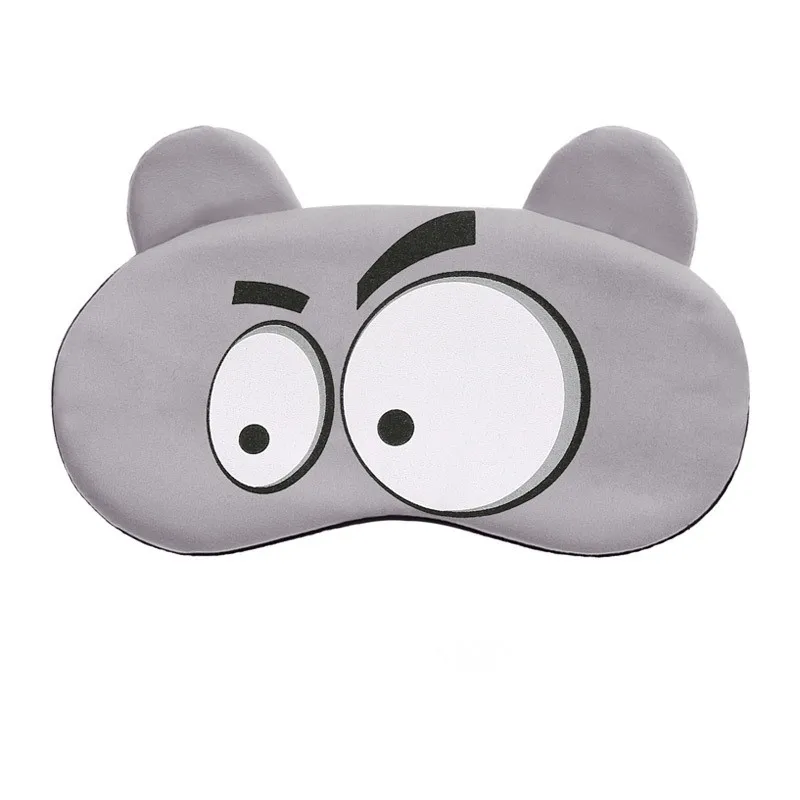 Gray Big Eyes Мультяшная маска для сна для лица, милая забавная Милая маска для глаз, хлопковая маска для сна для отдыха в путешествии, повязка для глаз, Детская повязка для глаз, повязка на глаза, повязка на глаза - Цвет: Gray Big Eyes