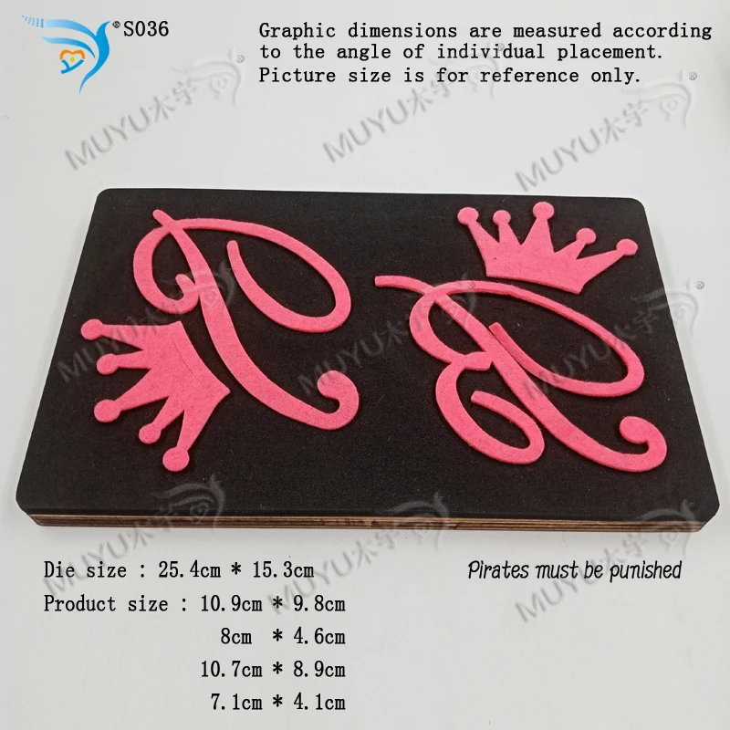 Буквы и Crowns-S036 DIY новая деревянная форма режущие штампы для скрапбукинга Толщина/15,8 мм/