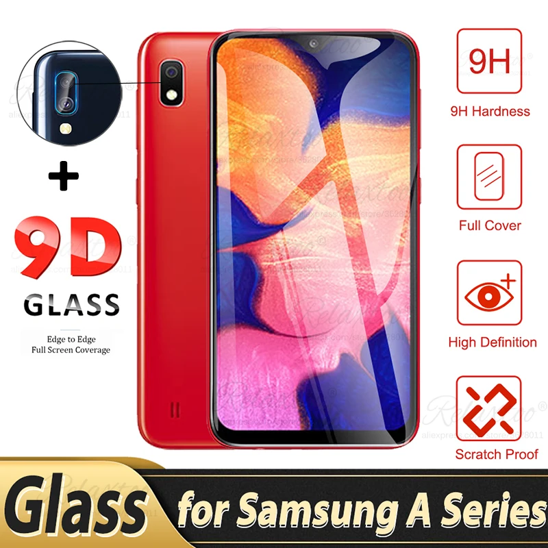 2 в 1 9D закаленное стекло для samsung A10 a105f A10S a107f на экран протектор Galaxy a 10 s Защитная