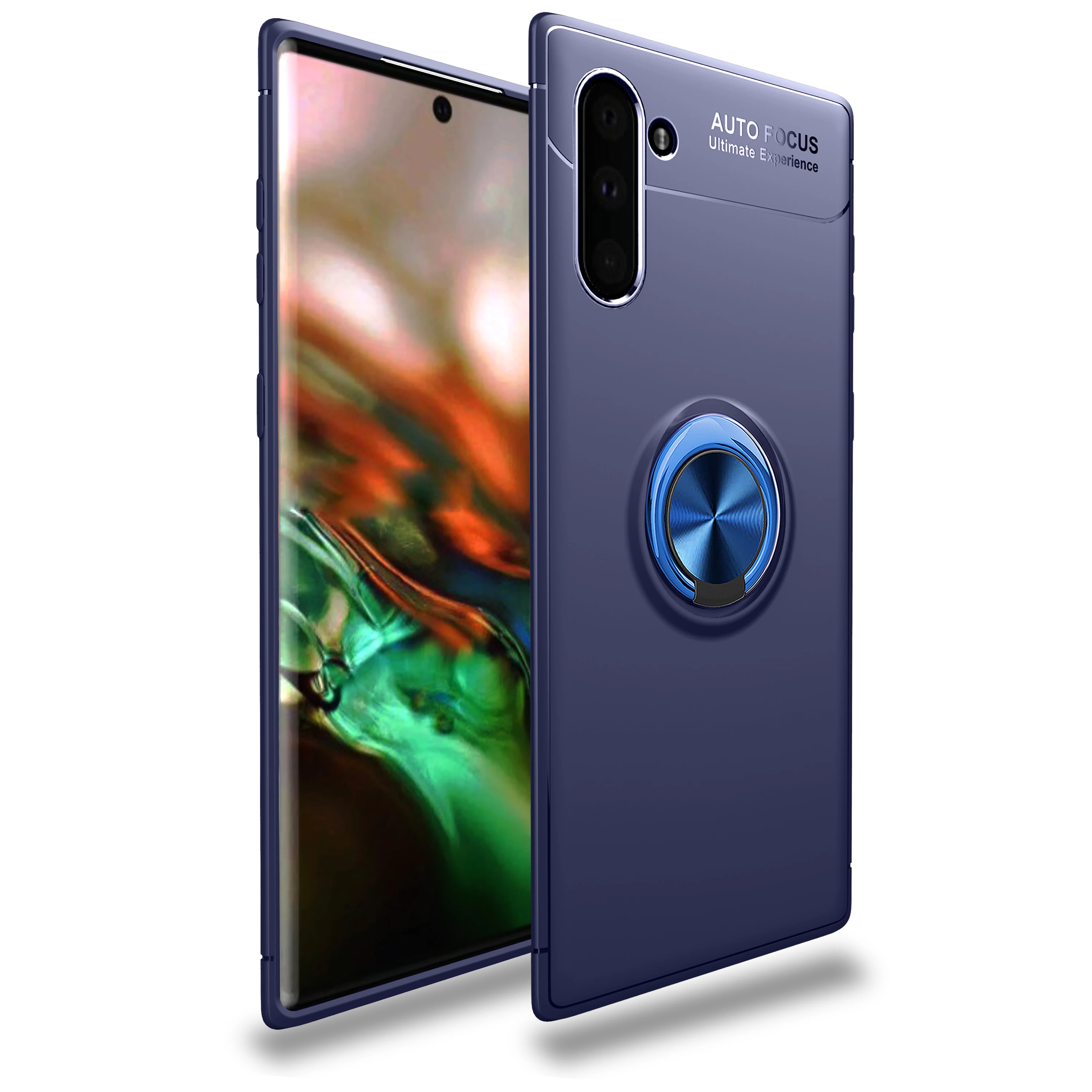 Phone Case For Samsung Galaxy Note8 Note9 Note10 Note10Plus Shockproof Soft Silicone Magnetic Ring Back Cover Shell|Бамперы| |