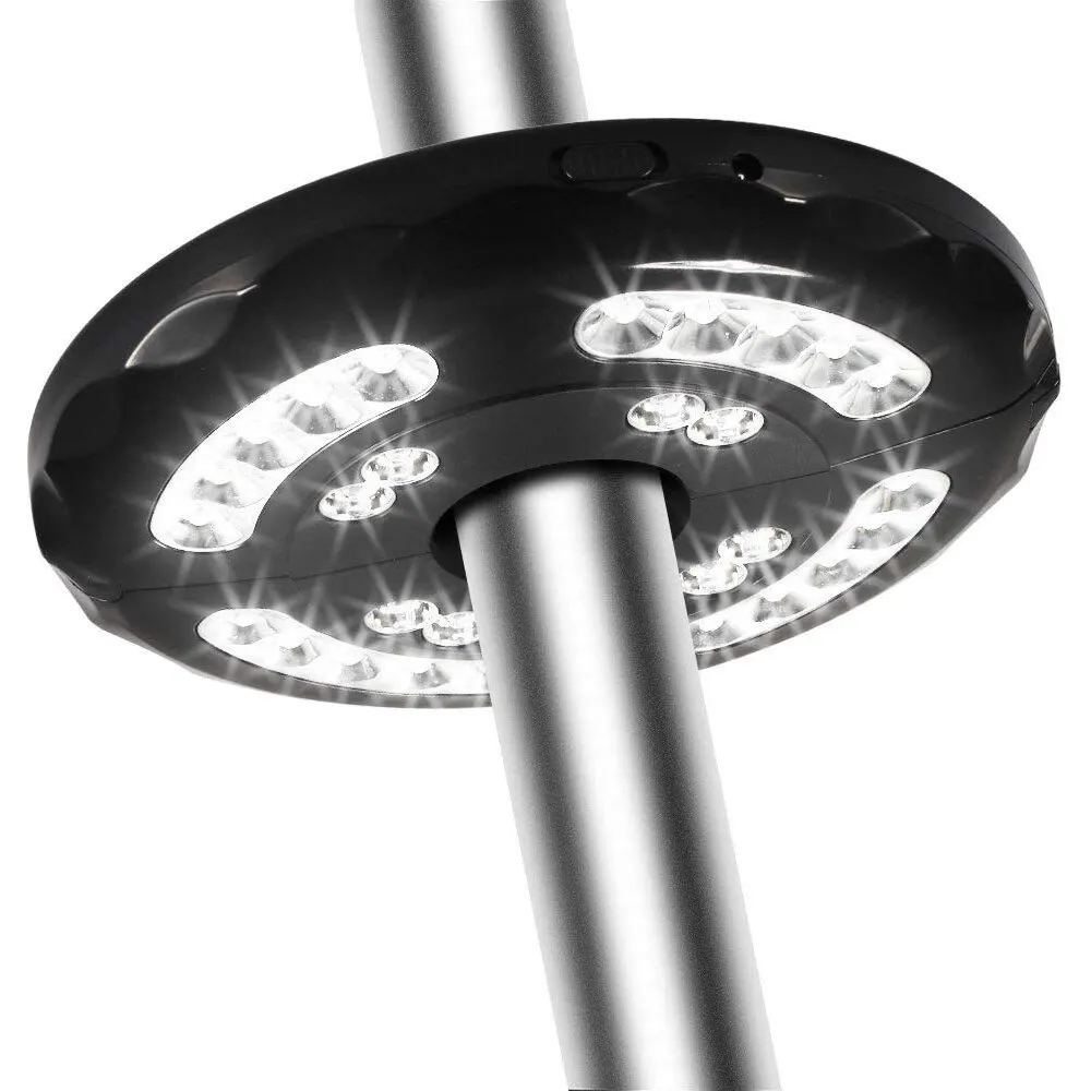28 LED Umbrella Light 3 Level Dimming Lamp Patio Camping Tent Umbrella Light