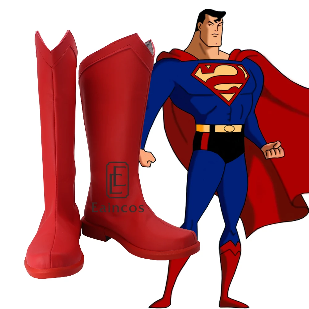 Обувь для костюмированной вечеринки «Супермен», «супергерой» красного цвета