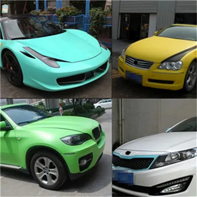 

DHL Car Sticker Styling 1.52M*30M PVC Matte Full body Protect Films Colorful Changing Color Films 12colors