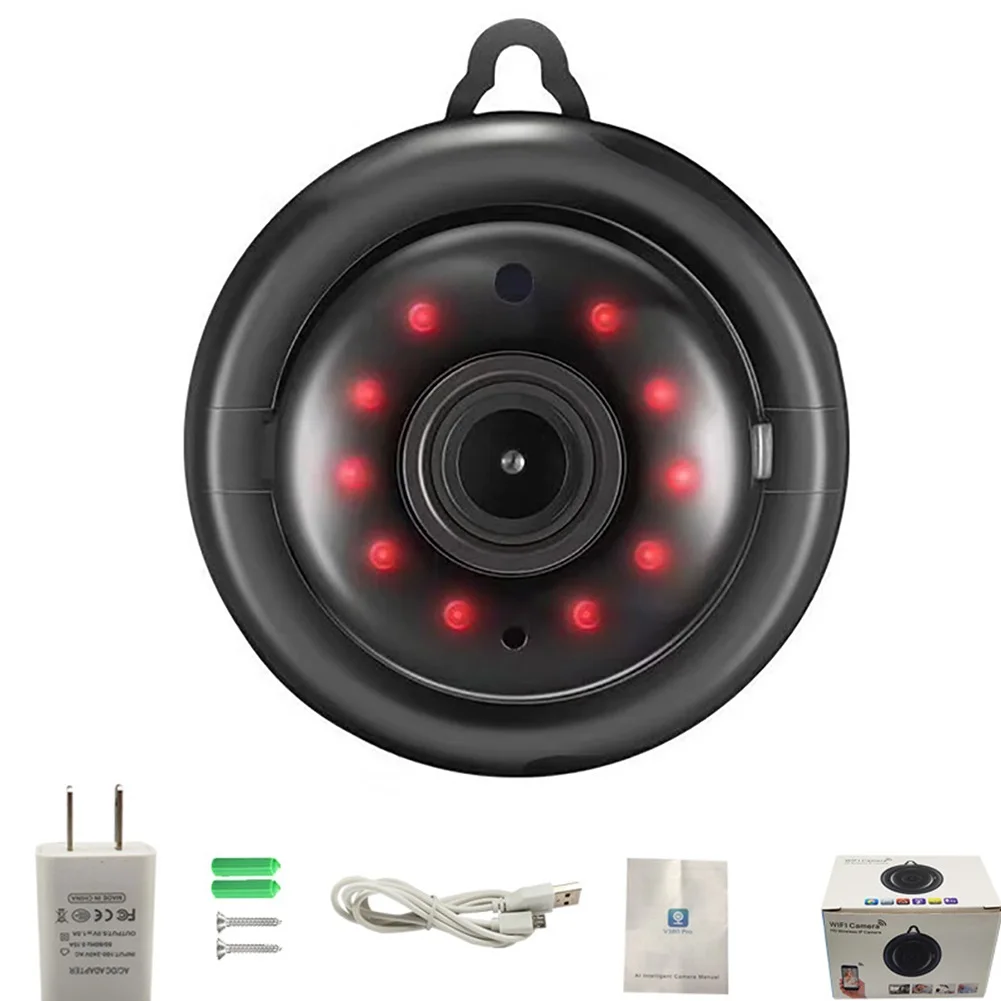H Мини wifi камера 1080p HD IP камера Умный дом ИК Ночное Видение 2-Way Аудио Крытый wifi - Цвет: H
