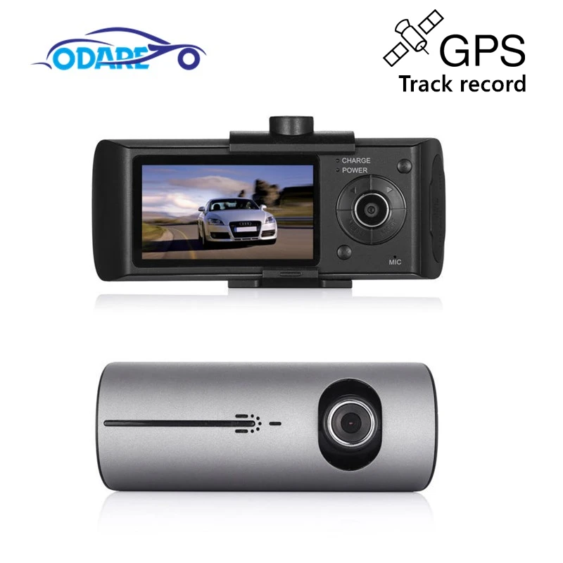 

Odare Car dvr Dual Camera 2.7" with DVR FHD 1080P Video Recorder dual lens GPS tracker dashcam Night Vision Dash Cam Registar