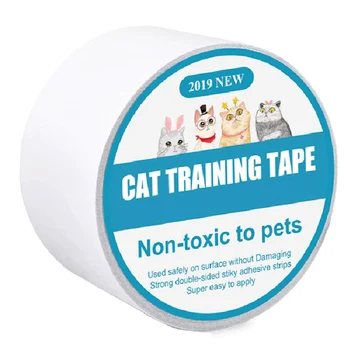 

Cat Scratch Deterrent Tape Anti-Scratch Cat Training Tape Double Sided Carpet Protector Pet Tape for Carpet Furniture _W