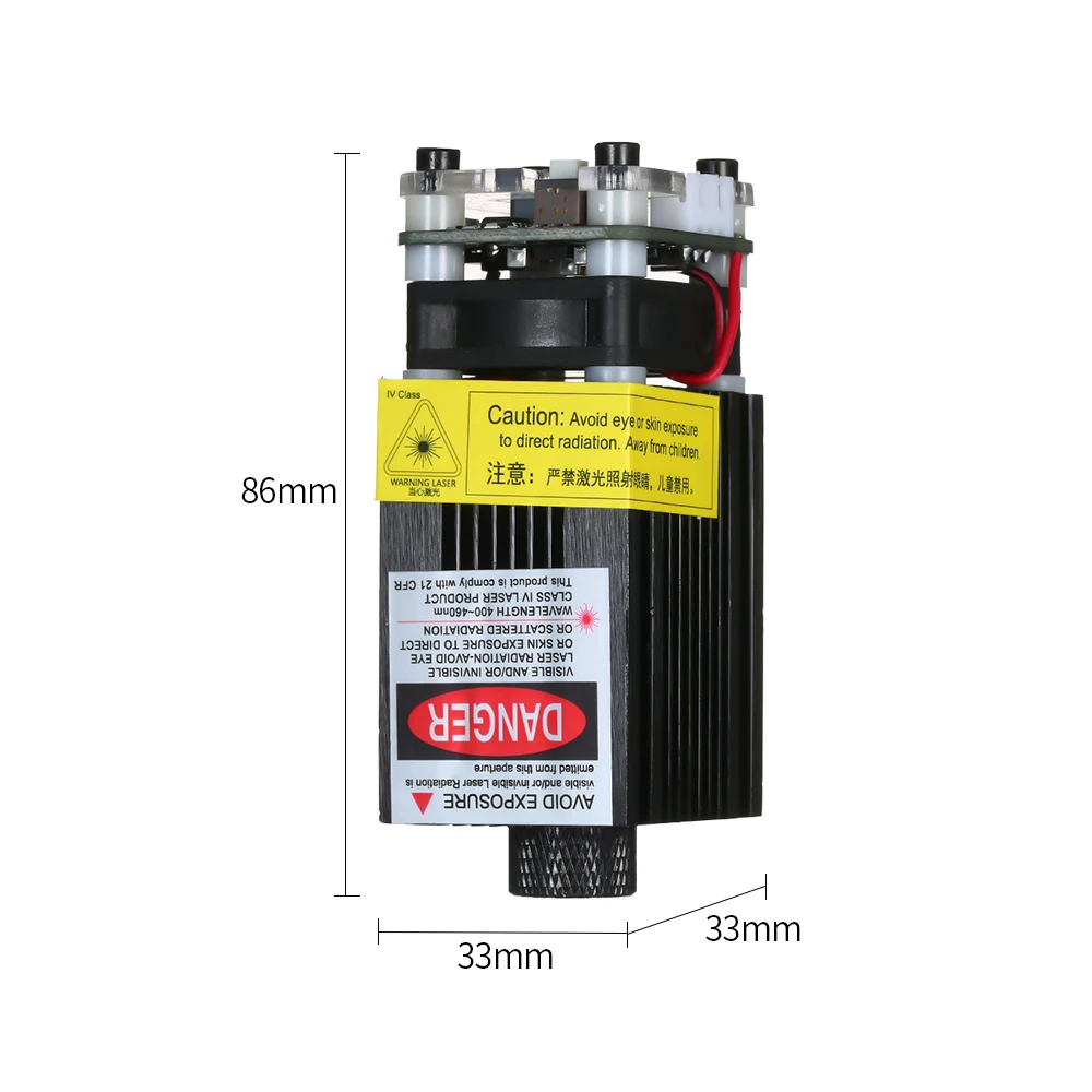 Портативный 300 mw-5500 mw EleksMaker 405-445NM синий лазерный модуль 2,54-3 P ttl/PWM модуляция для DIY Лазерный гравер