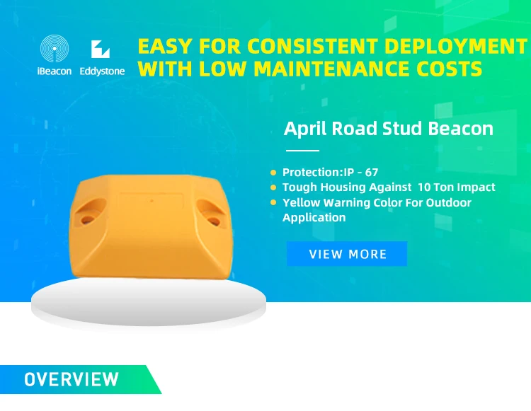 Ble 4,0 дорожный штифт Маяк iBeacon& Eddystone tech