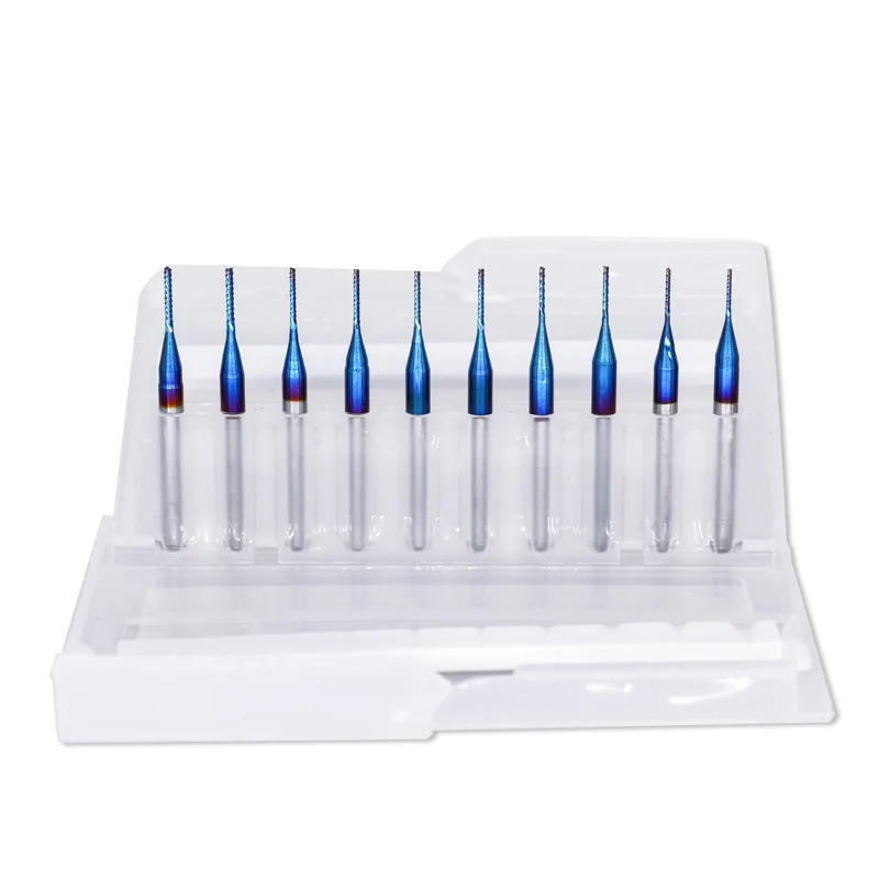 10pcs Carbide Milling Groove Drilling Engraving Bits Cutters Replacement Holler