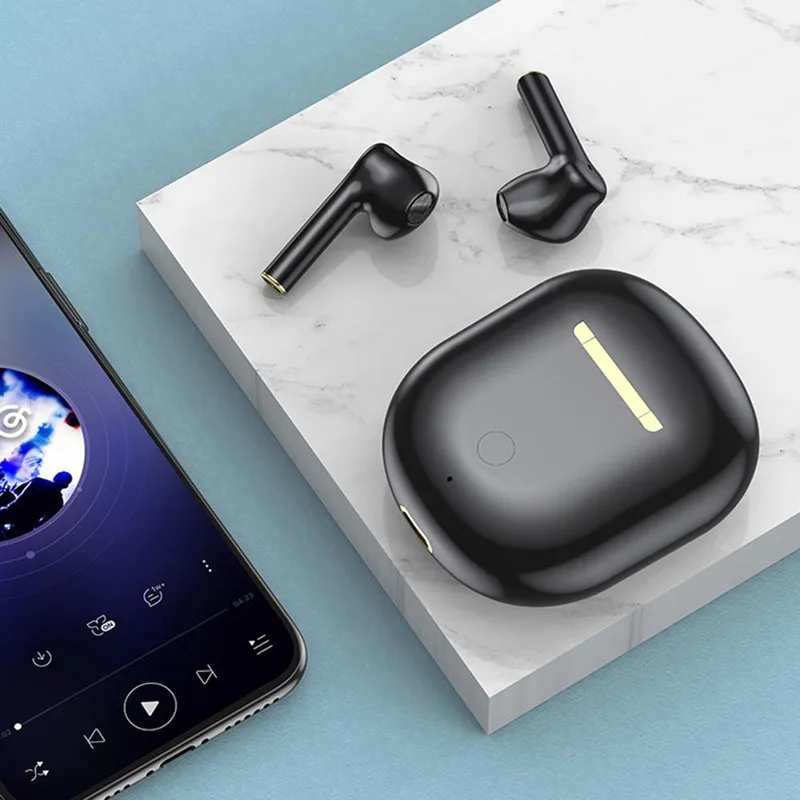 5 0 Bluetooth Sports Headset Portable TWS Bilateral Stereo HiFi Headset Battery Display Call Function with Charging Compartment