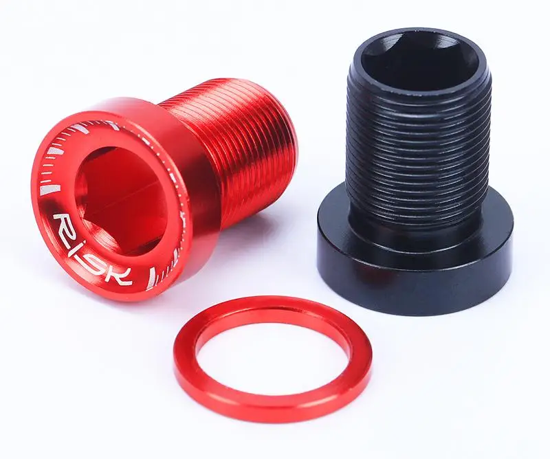 Риск M15x19mm MTB велосипед сплайненный нижний болт крепления алюминиевый водонепроницаемый горный велосипед закрывающаяся крышка винт с шайбой M15* 19 мм