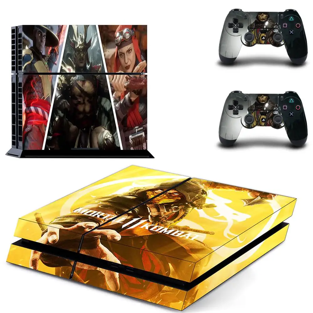Mortal Kombat полное покрытие PS4 наклейка s Play station 4 Кожа Наклейка для playstation 4 PS4 консоль и контроллер Скины Виниловые
