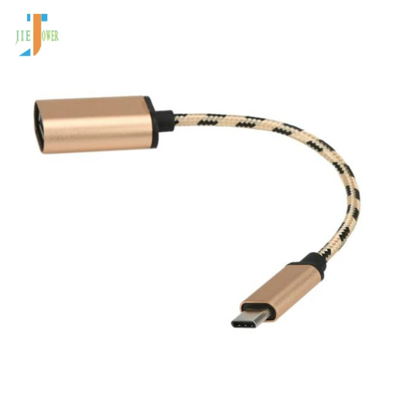500 шт./лот Тип-C OTG Кабель-адаптер для Huawei Honor 8 9 Note10 P9 P20 P30 Коврики 9 10 20 X Pro Lite Nova 3 4 USB-C преобразователь OTG
